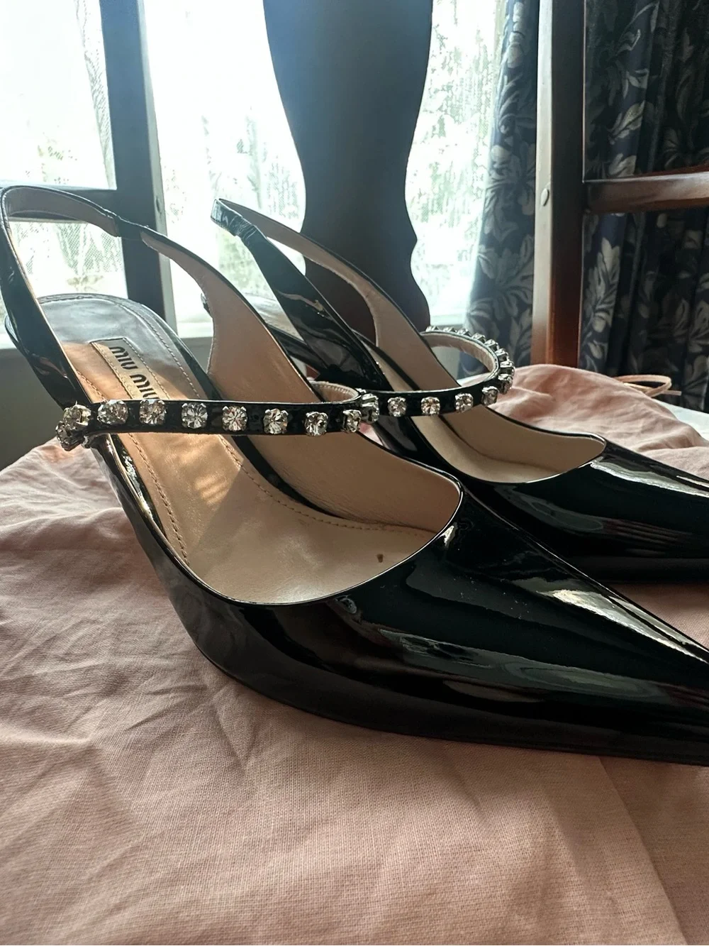 Miu Miu Patent Leather Slingback